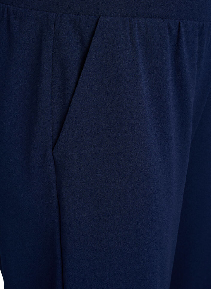 FLASH - Hoog getailleerde kniebroek met losse pasvorm, Blauw, Packshot image number 2