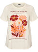Katoenen T-shirt met print, Vanille, Packshot image number 0