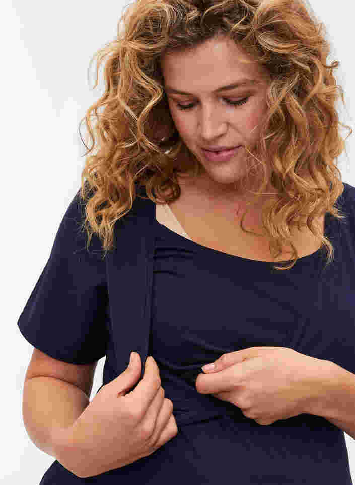 T-shirt de grossesse à manches courtes en coton, Night Sky, Model image number 2