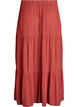 Lange rok met elastiek in de taille, Rood, Packshot image number 1