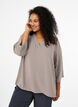 Chemisier &agrave; manches 3/4, Beige, Model image number 0