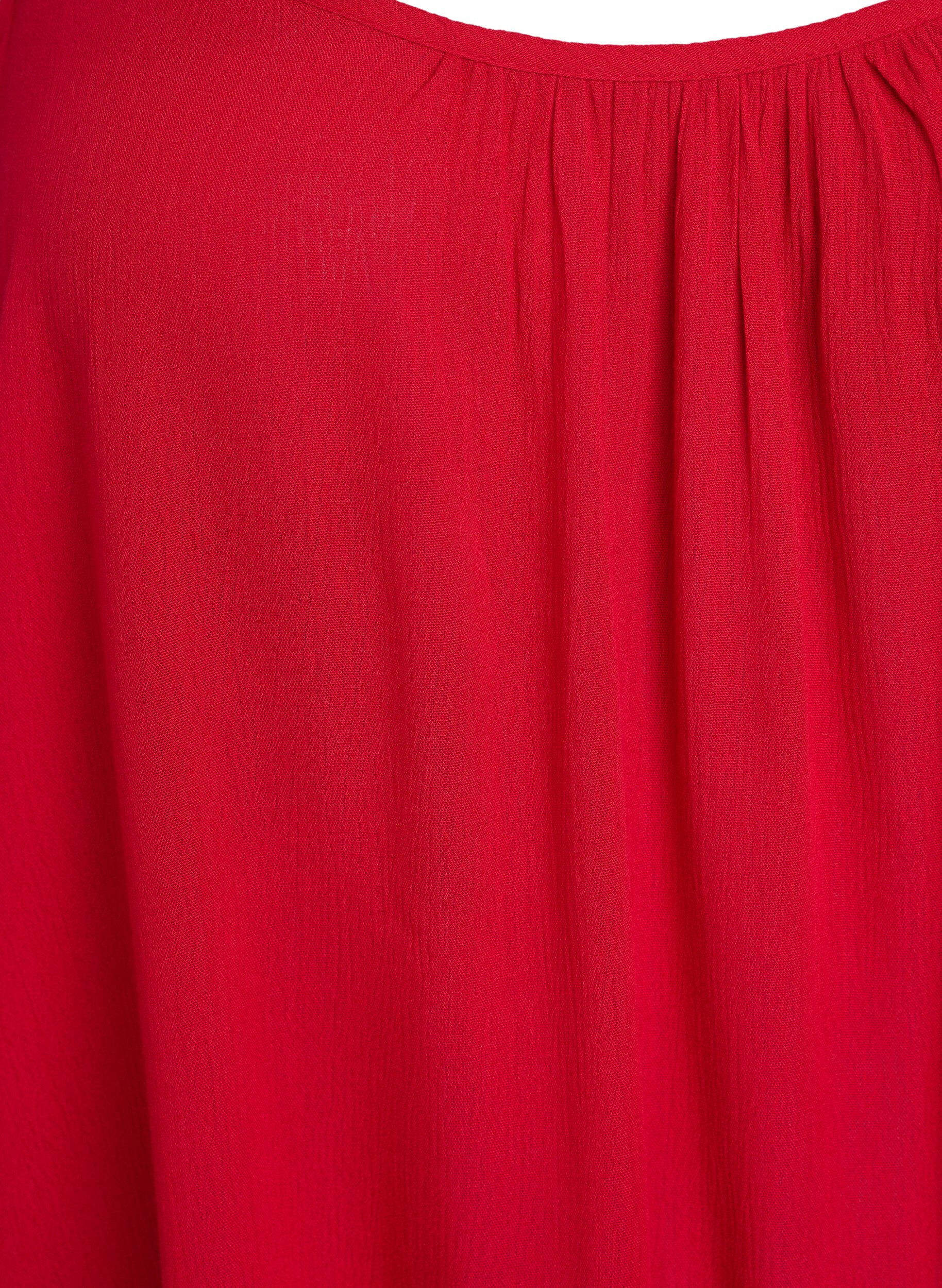 ZizziStrap top in viscose, Rood, Packshot image number 2