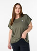 Effen gekleurd trainingsshirt, Groen, Model image number 0