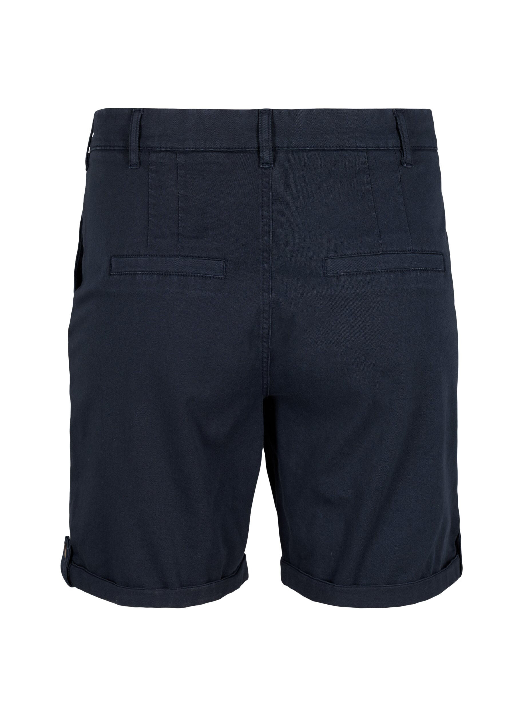 Zizzi Short chino &agrave; poches, Navy Blazer, Packshot image number 1