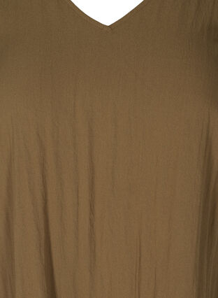 Robe en viscose à manches courtes et col en V, Kangaroo, Packshot image number 2