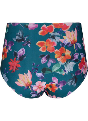 Gebloemd bikinibroekje met hoge taille, Meave Print, Packshot image number 1