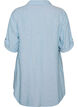 Tuniek van linnen en viscose met A-vorm, Blauw, Packshot image number 1