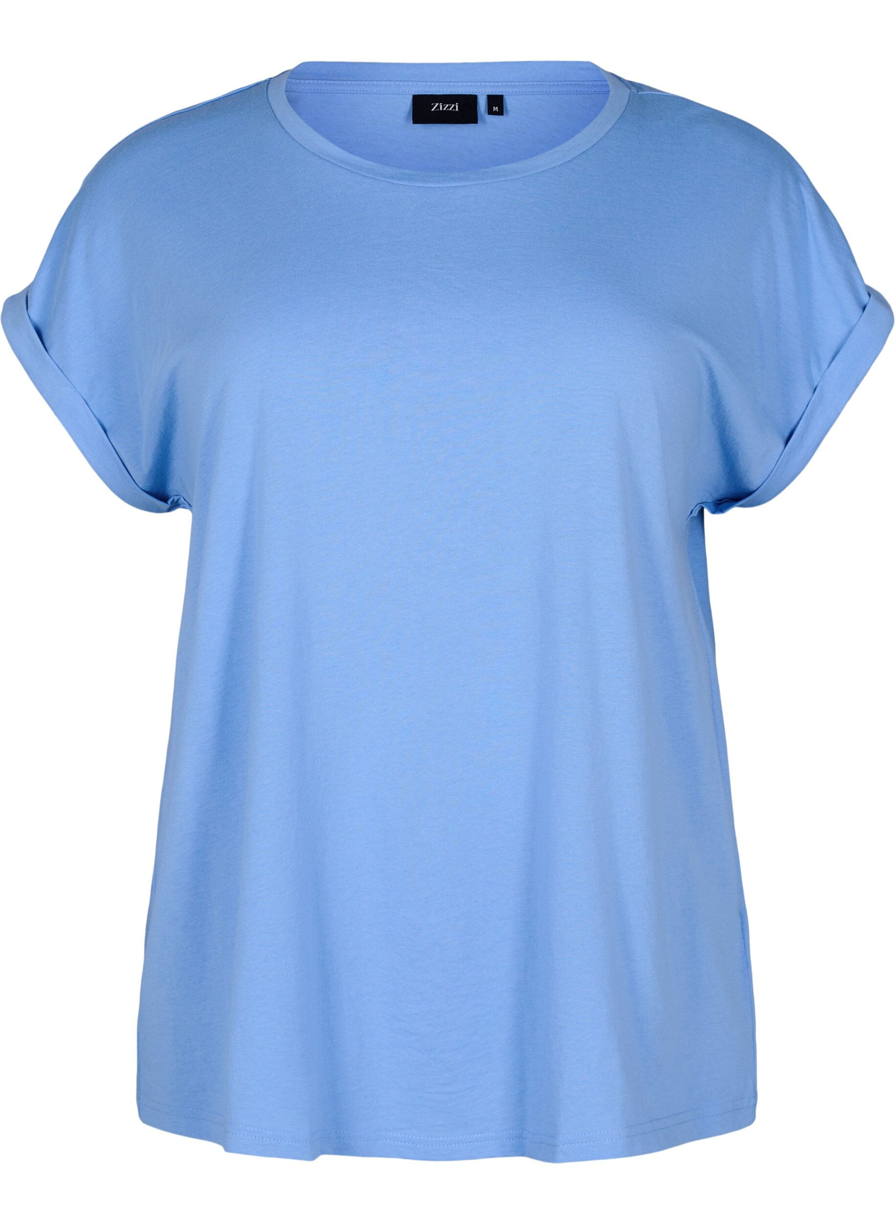Zizzi2-pack T-shirts met korte mouwen, Blauw, Packshot image number 2
