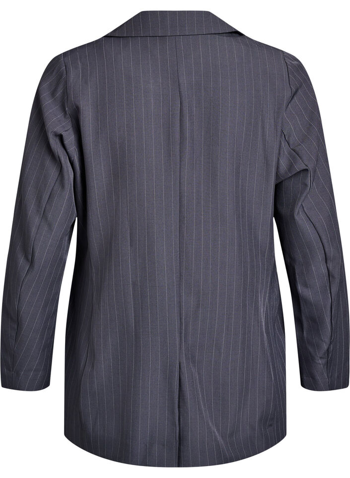Blazer met zakken en splitjes, Grijs, Packshot image number 1