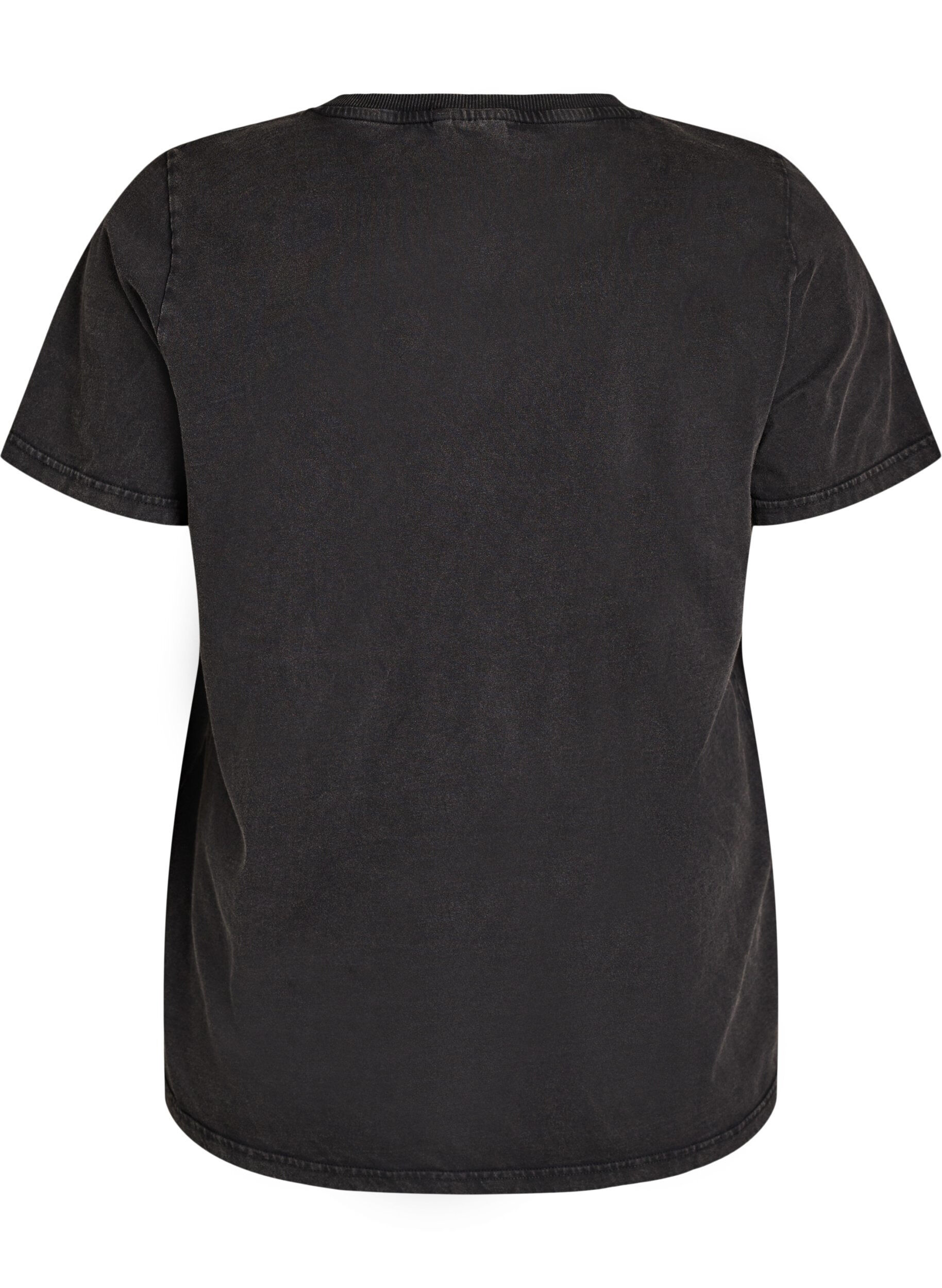 ZizziGrafisch T-shirt van biologisch katoen, Zwart, Packshot image number 1