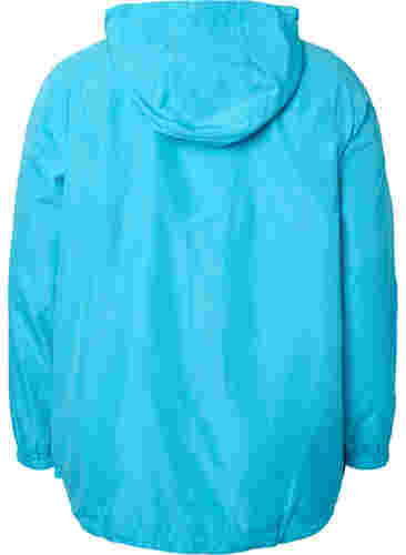 Veste courte avec capuche et bas réglable, River Blue, Packshot image number 1