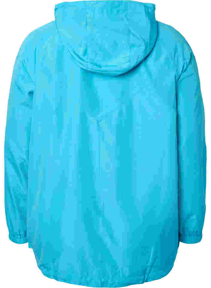 Veste courte avec capuche et bas réglable, River Blue, Packshot image number 1