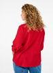 Katoenen blouse met een V-hals, Rood, Model image number 2