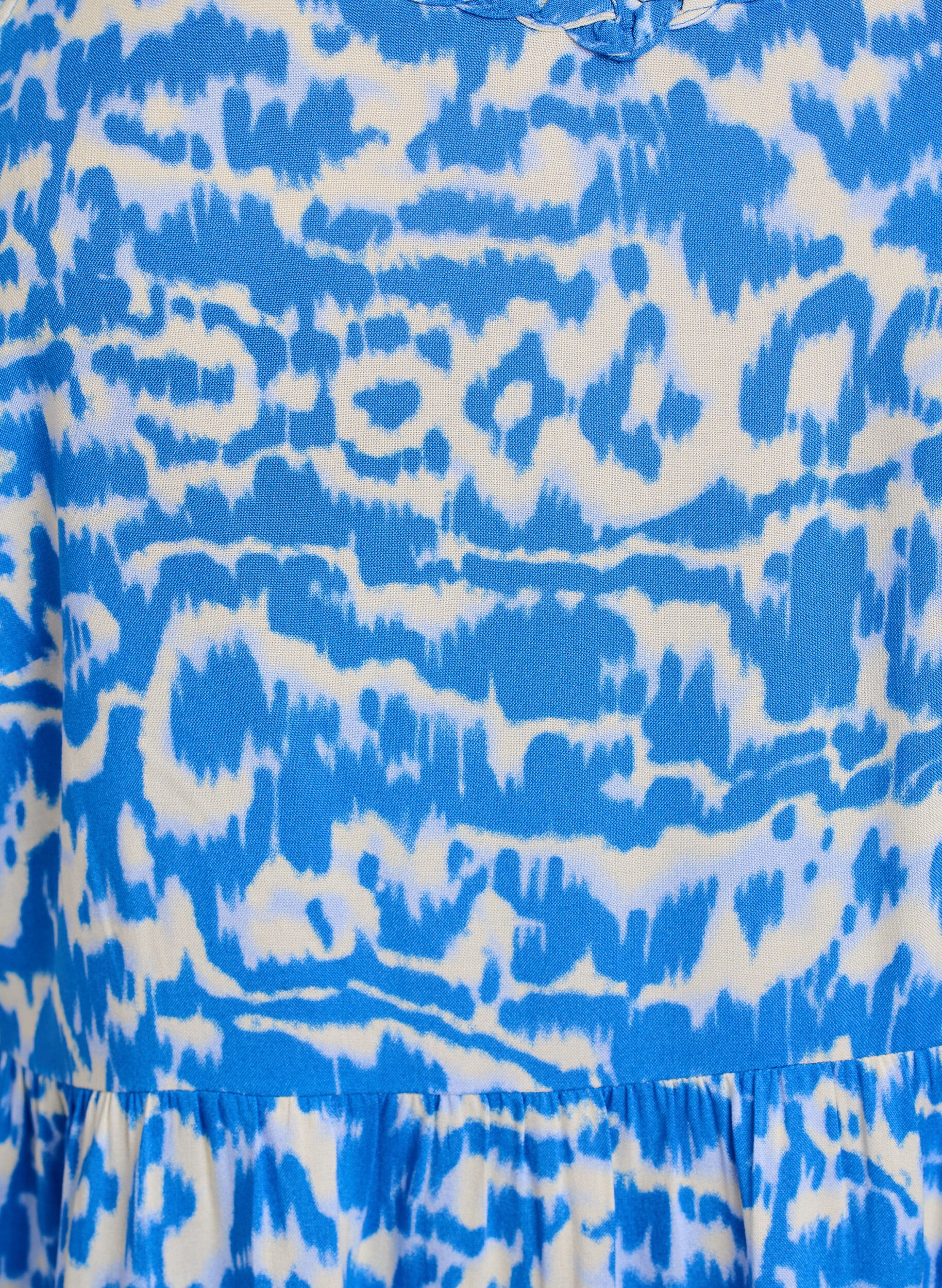 Zizzi Robe mi-longue avec bretelles et dos &eacute;lastiqu&eacute;, Bleu, Packshot image number 2