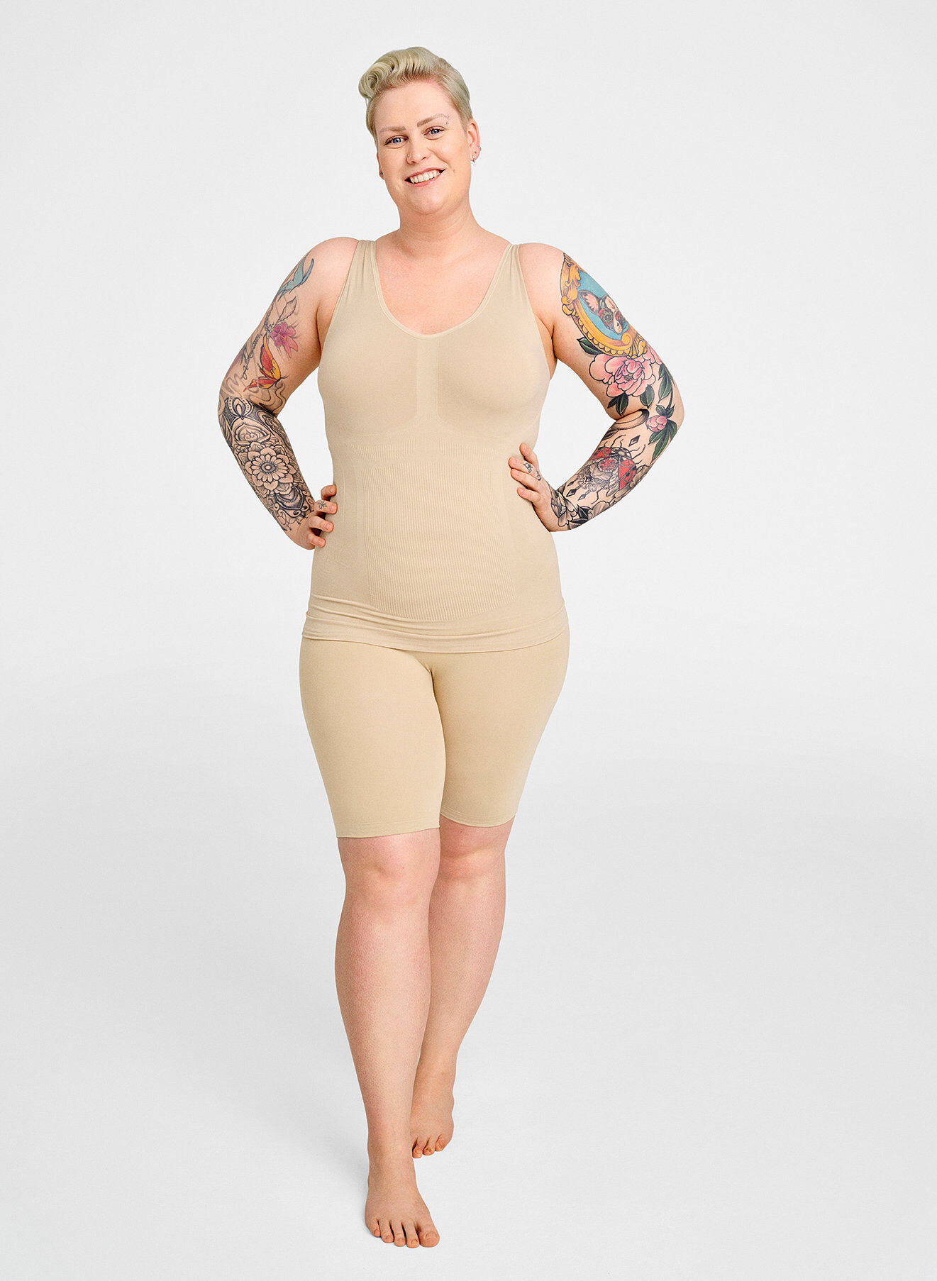 Shapewear shorts met hoge taille
