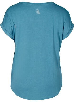 Trainings t-shirt met print en korte mouwen, Storm Blue, Packshot image number 1