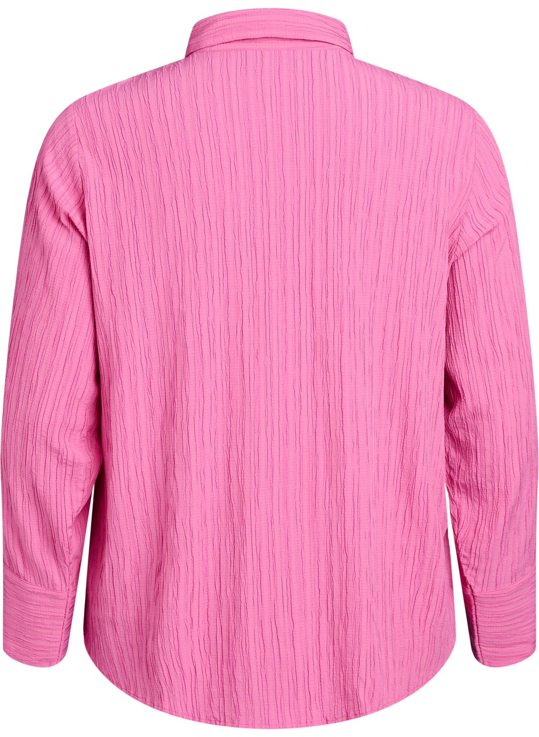 ZizziFLASH - Shirt met textuur, Roze, Packshot image number 1