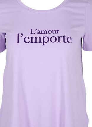 T-shirt à manches courtes avec imprimé,  Lavender LAMOUR, Packshot image number 2