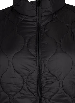 Veste matelassée avec fermeture éclair et poches, Black, Packshot image number 2