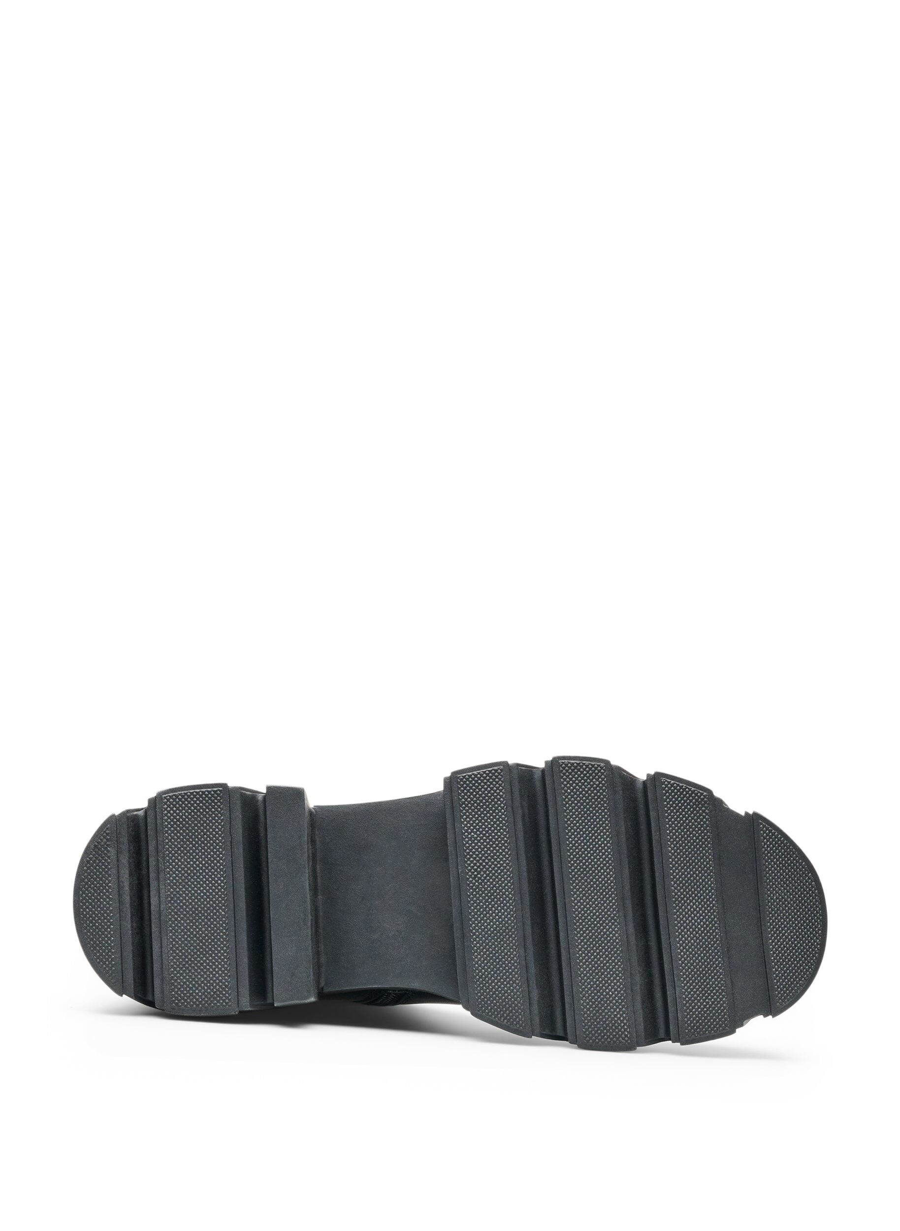 ZizziLange laars met geribde panelen, Zwart, Packshot image number 5