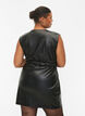 Robe courte aspect cuir, Black, Model image number 1
