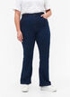 Jean taille haute avec coupe bootcut, Bleu, Model image number 2