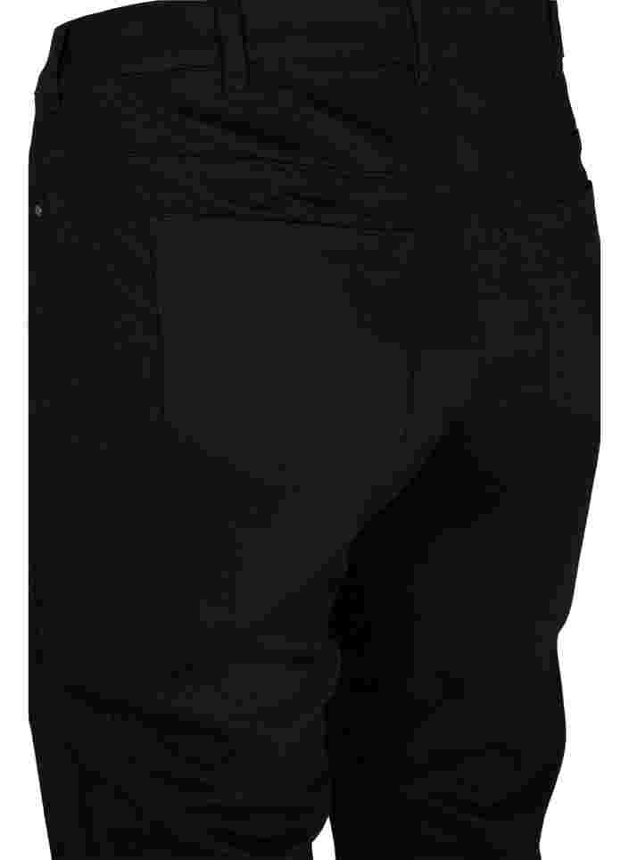 Pantalon capri moulant en denim de coton, Black, Packshot image number 3