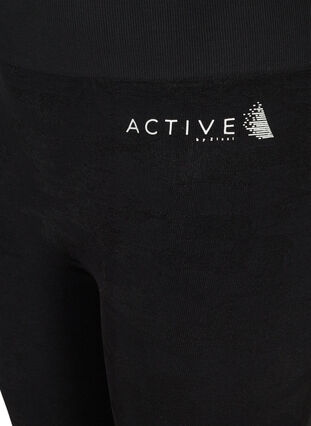 Collants courts d'entraînement avec motif, Black, Packshot image number 2