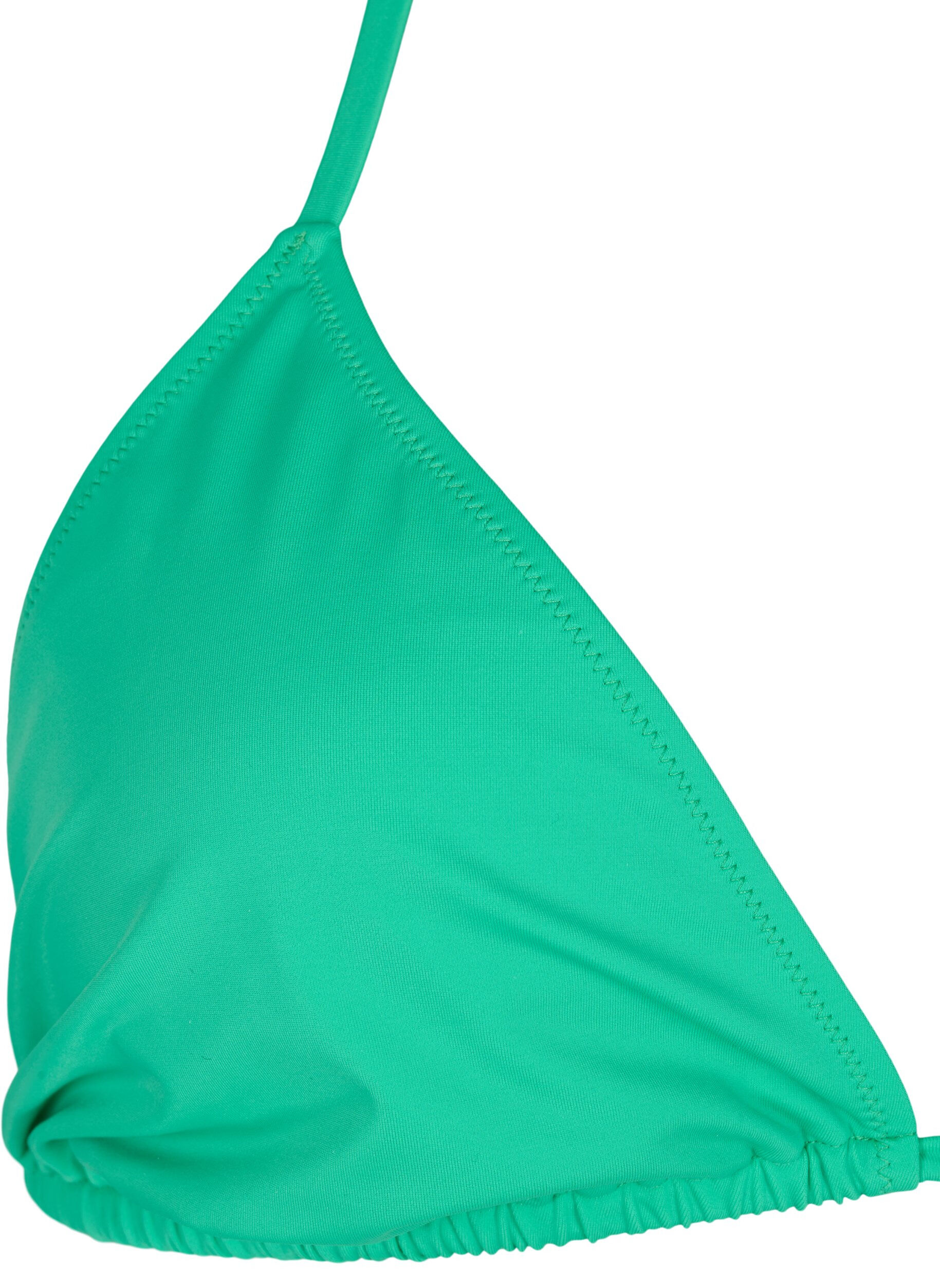 Zizzi Soutien-gorge de bikini triangle uni, Vert, Packshot image number 2