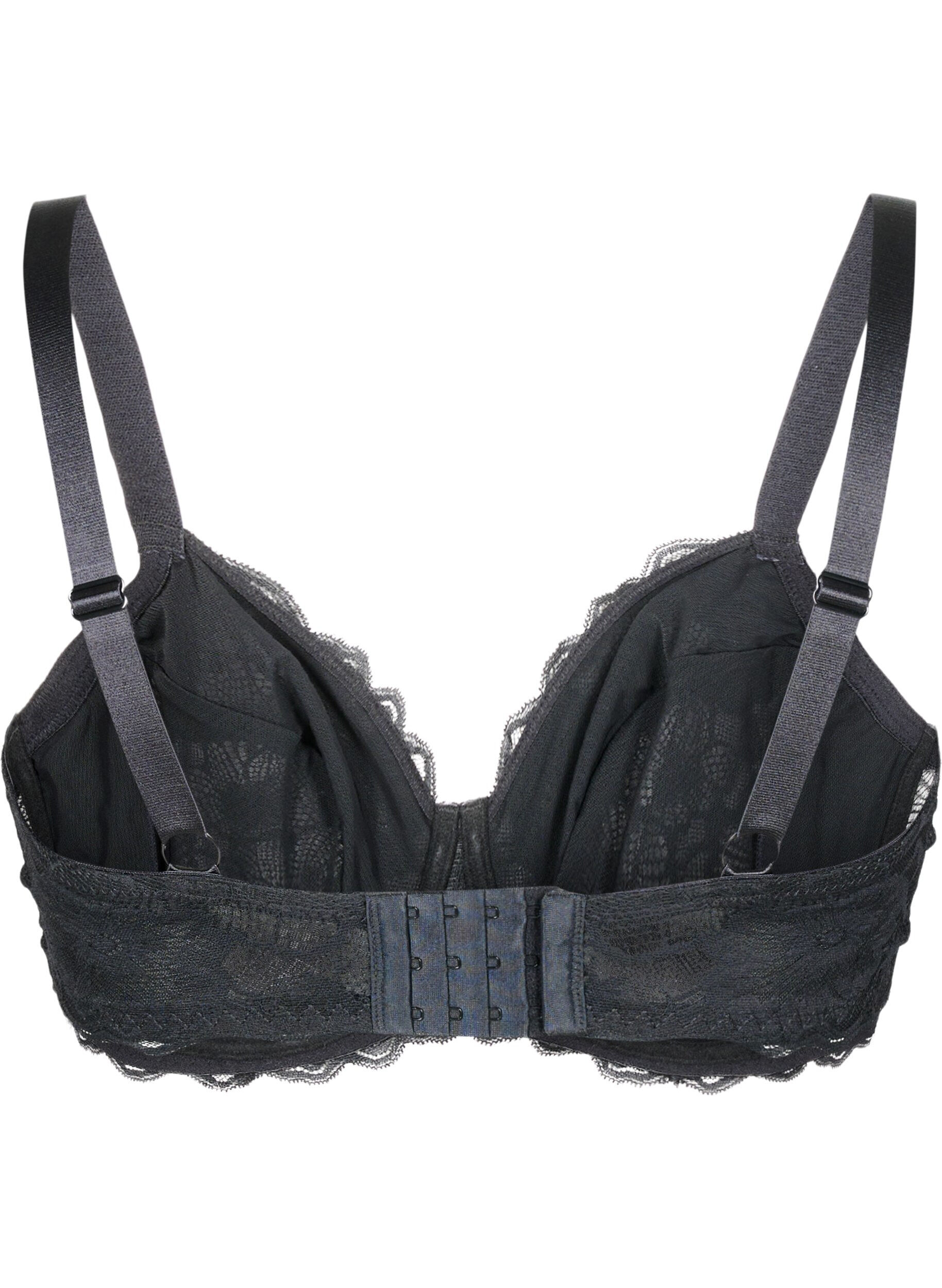 Zizzi Soutien-gorge int&eacute;gral en dentelle, Noir, Packshot image number 1