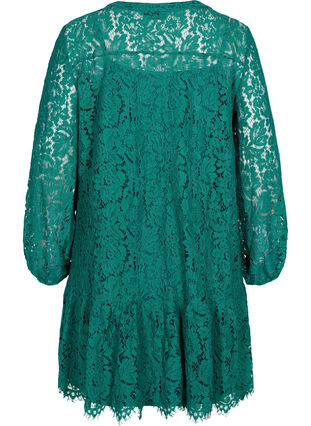 Robe en dentelle à manches longues, Evergreen, Packshot image number 1