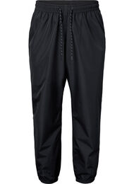 Pantalon de pluie avec élastique et cordon de serrage, Black, Packshot
