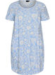Robe en coton &agrave; manches courtes avec imprim&eacute;, Vanille, Packshot image number 0