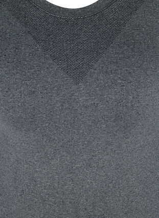 Couche de base de ski sans couture, Dark Grey Melange, Packshot image number 2