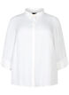 Chemise en viscose avec motif ton sur ton, Bright White, Packshot image number 0