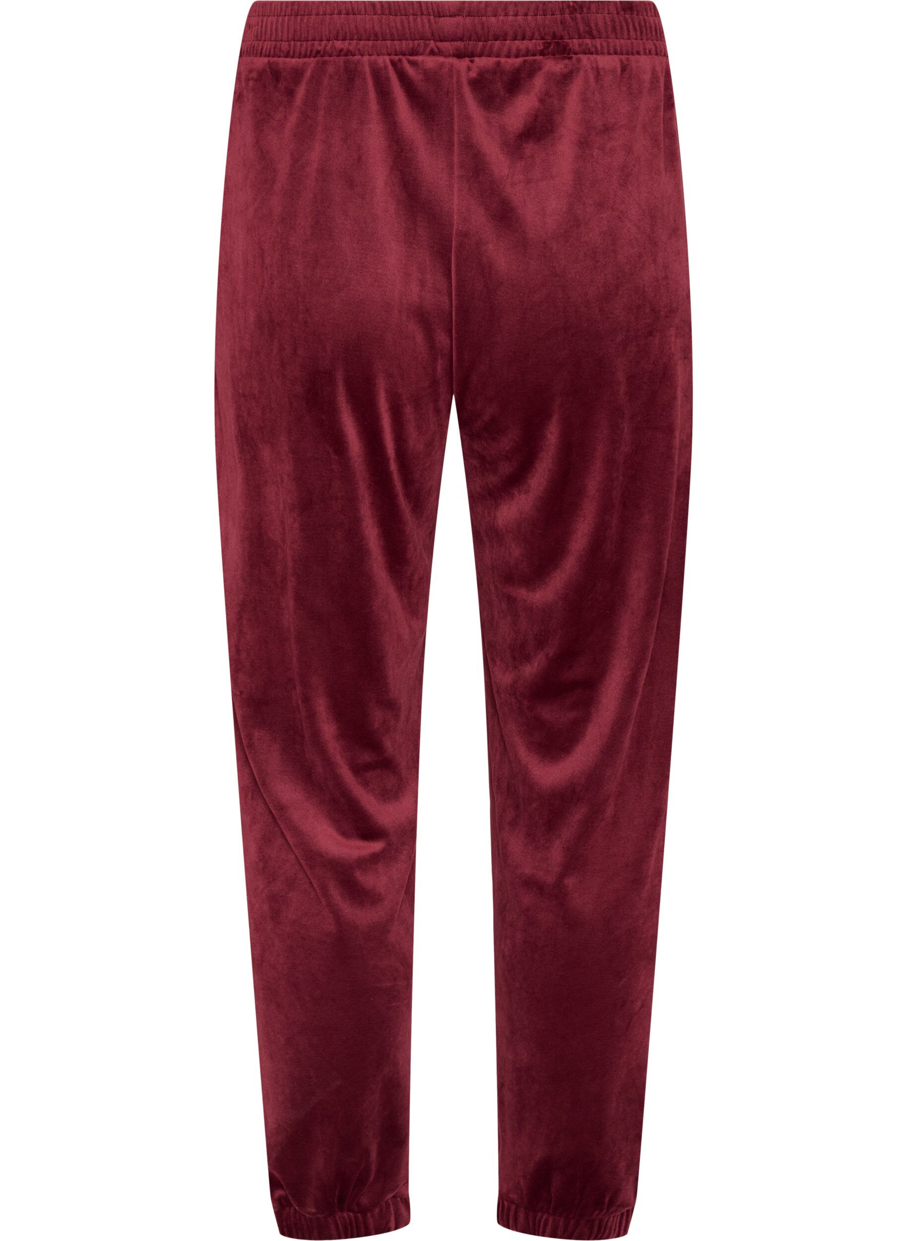 ZizziPantalon ample en velours, Bordeaux, Packshot image number 1