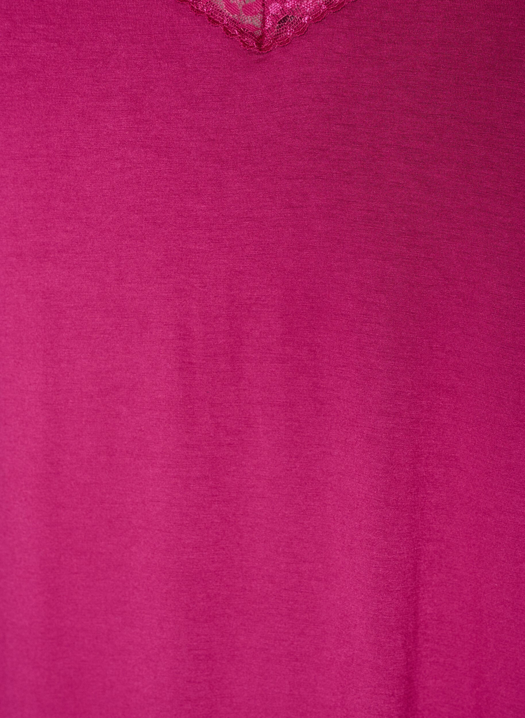 ZizziNuisette en viscose avec dentelle et fentes, Bordeaux, Packshot image number 2