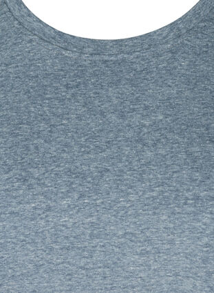 T-shirt chiné en coton, Mood Indigo Mélange, Packshot image number 2