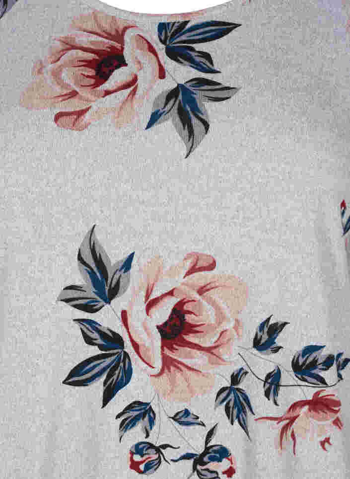 Blouse à fleurs à manches longues, LGM w Rose Flower, Packshot image number 2