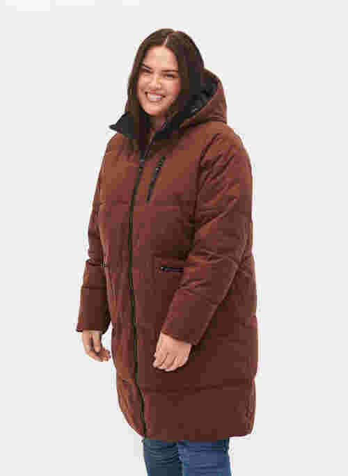 Manteau d'hiver avec capuche détachable