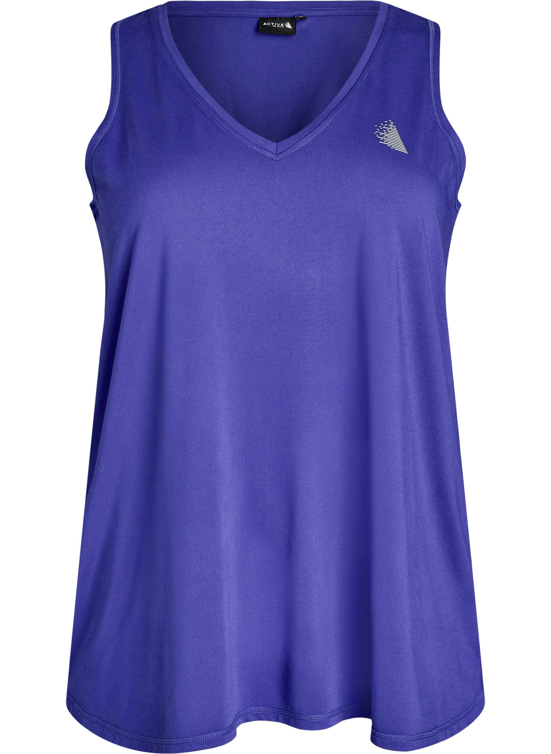 Workout top met V-hals