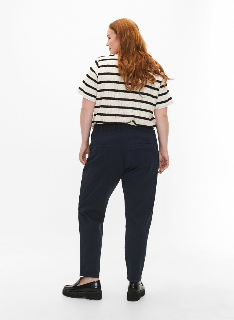 Chino's in katoen, Navy Blazer, Model image number 1