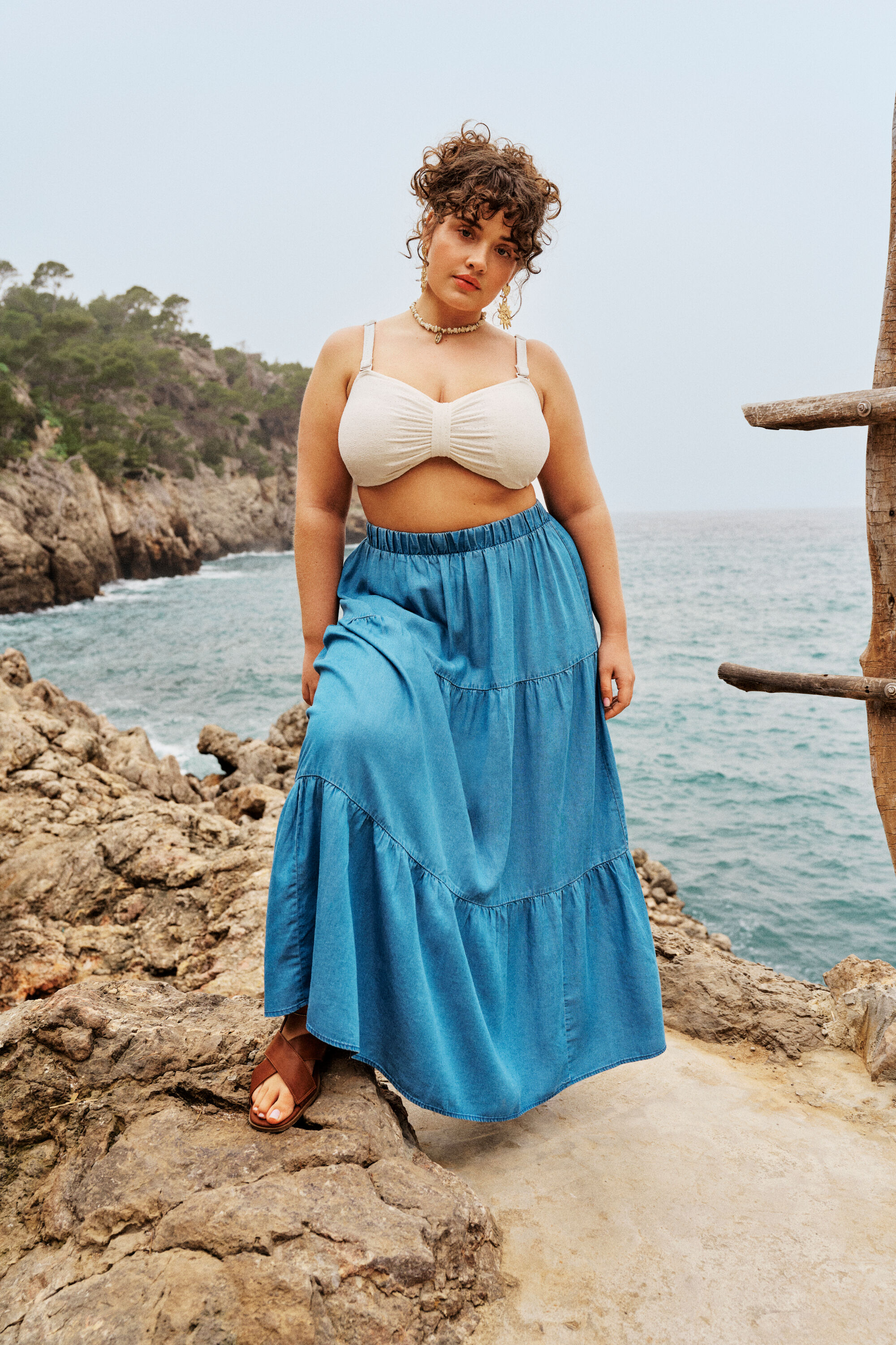 ZizziBohemien in zeeblauwe tinten, , Model