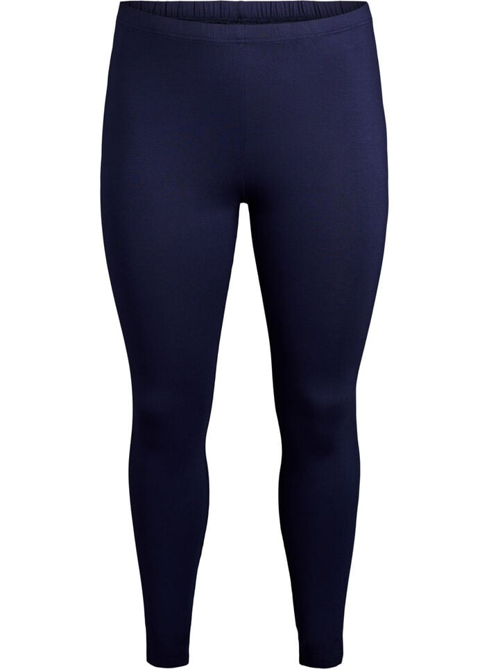 Leggings basiques en viscose, Bleu, Packshot image number 0