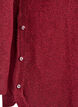 Lange gebreide blouse met balknopen, Donker Bordeaux, Packshot image number 3