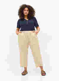 Pantalon court en coton, Oxford Tan, Model