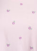 T-shirt en coton biologique avec motifs brod&eacute;s, Rose, Packshot image number 2