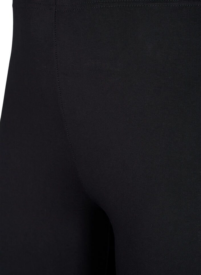 2-pack leggings en coton, Noir, Packshot image number 2