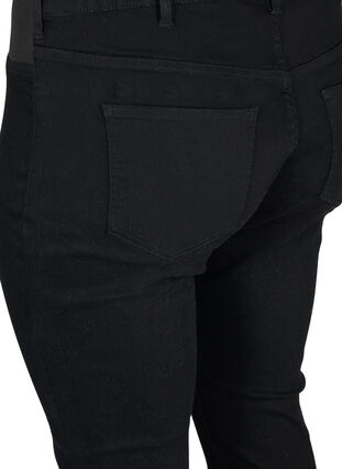 Super slim fit Amy jeans met elastiek in de taille, Black, Packshot image number 3