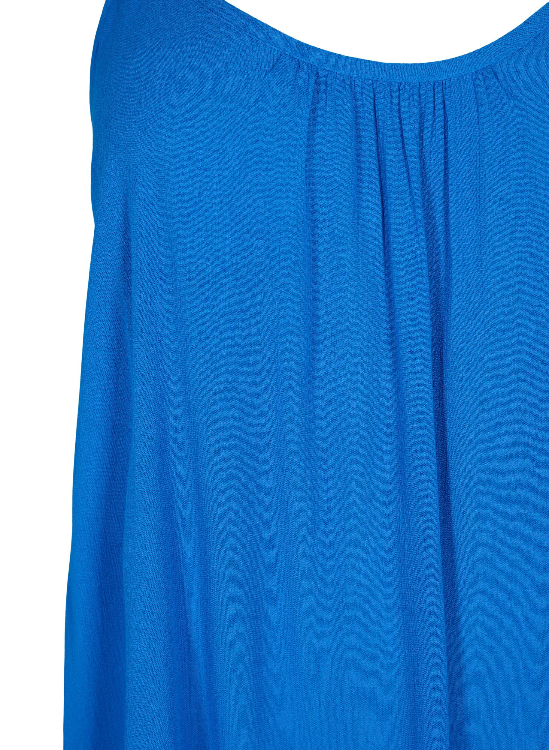 ZizziStrap top in viscose, Blauw, Packshot image number 2